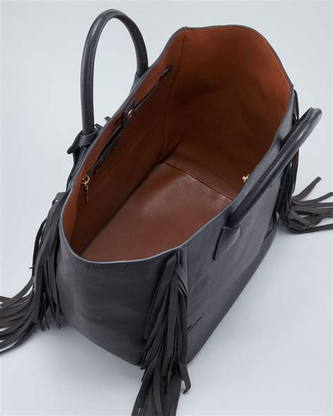 prada cervo large fringe tote|Prada Cervo Fringe Tote .